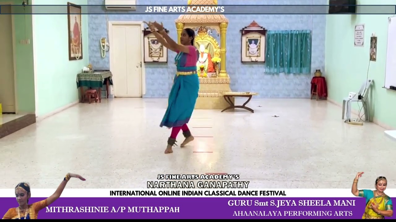 JS FINE ARTS ACADEMY-NARTHANA GANAPATHY-2-INTERNATIONAL INDIAN CLASSICAL ONLINE DANCE FESTIVAL  EP 2