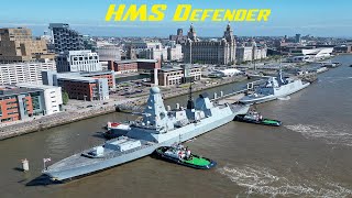 HMS Defender Arrives on the Mersey, 25th May 2023