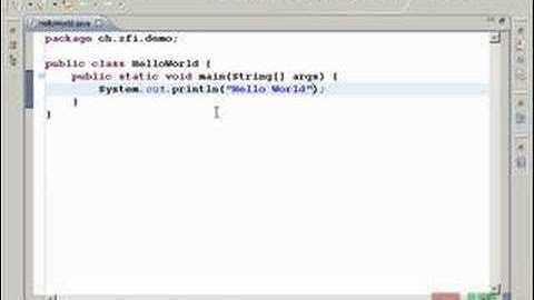 ZFI Webinar, Java Hello World mit Eclipse
