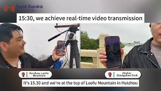 How to set up 100KM wireless video transmission