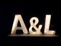 Letras iluminadas con tira LED