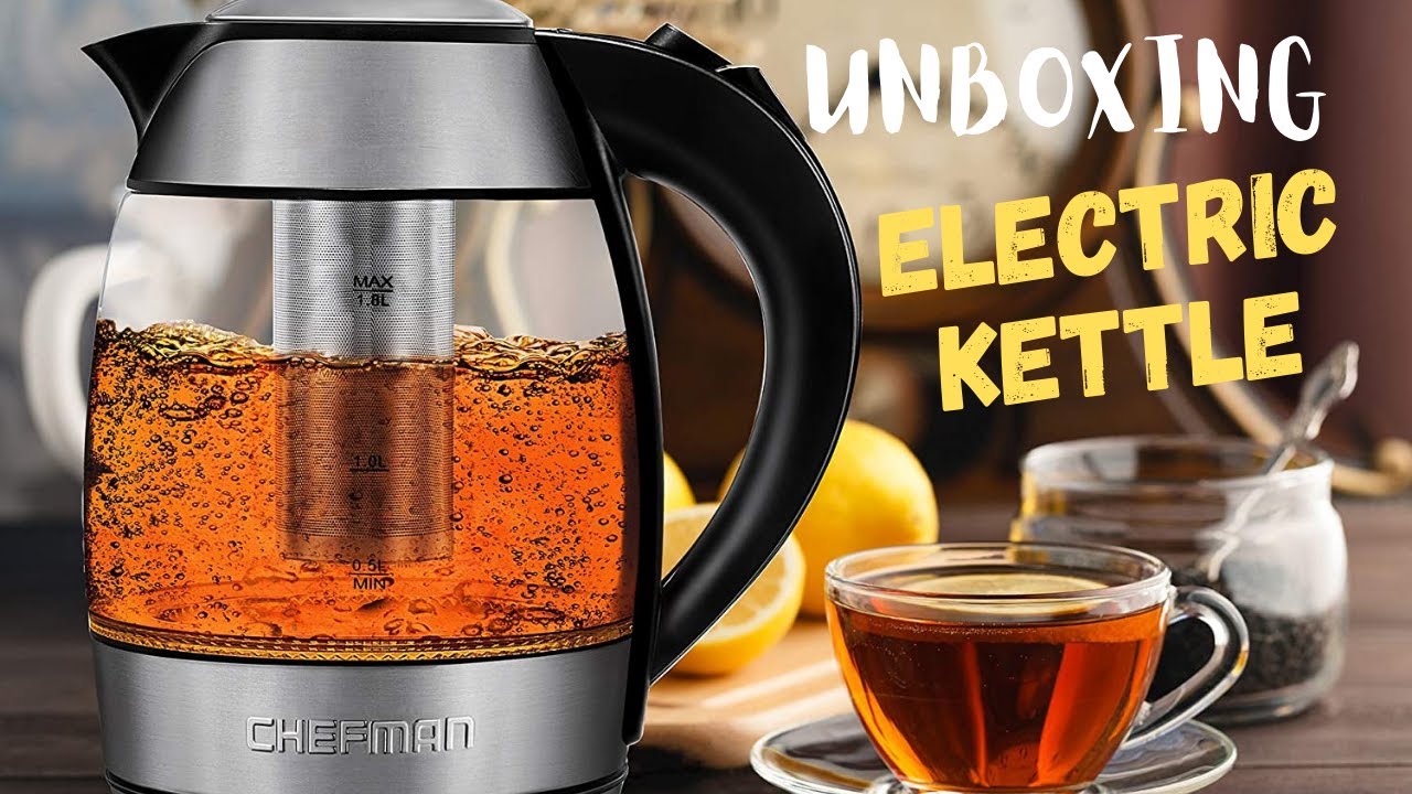 Chefman Cordless Glass Electric Kettle