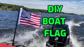 DIY Boat Flagpole  Lowe Skorpion Bass Boat