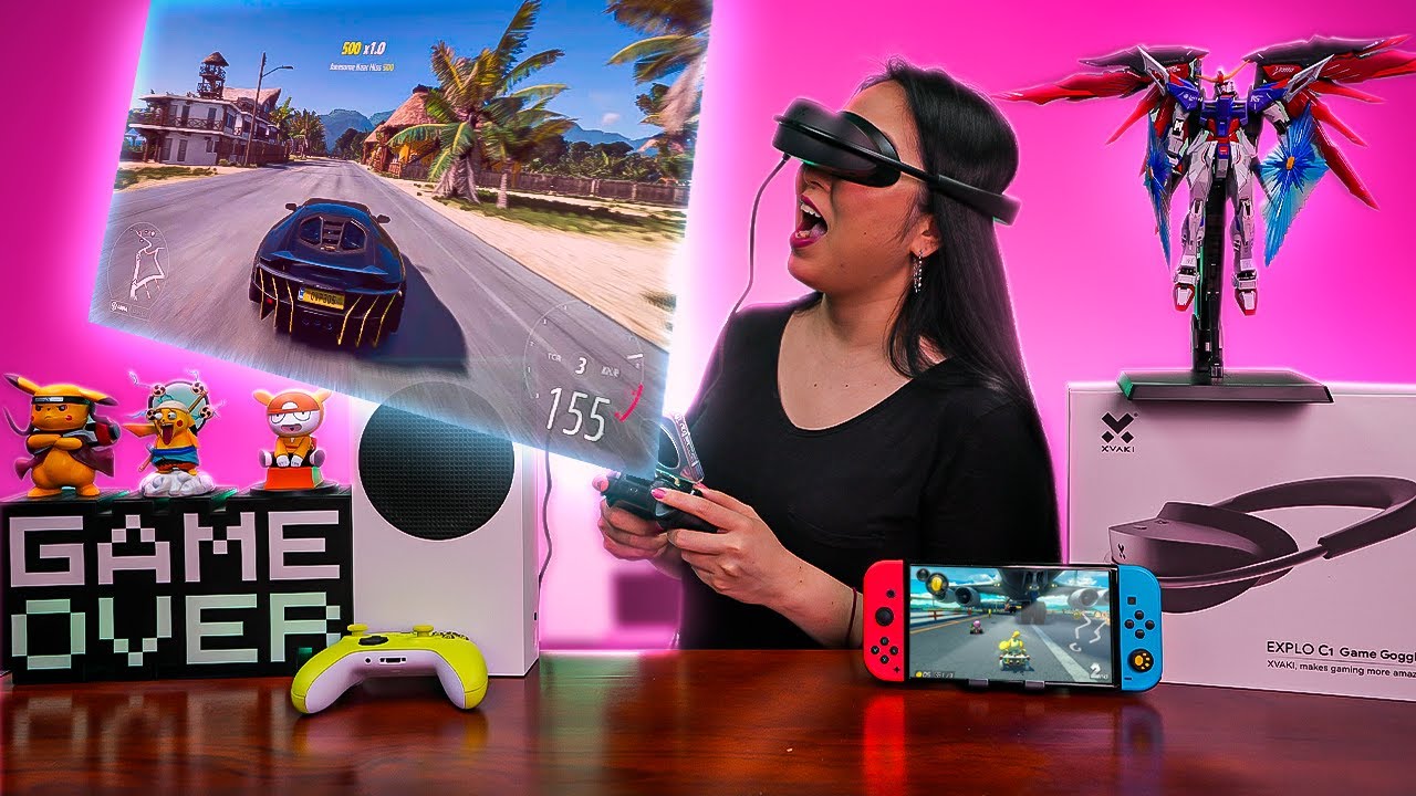 Explo C1 VR Glasses Game Screen ANYWHERE!!! EASY to CONNECT YouTube