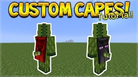 HOW TO USE CUSTOM CAPES IN MCPE 1.2- Minecraft Pocket Edition Custom Capes On YOUR Skin Tutorial