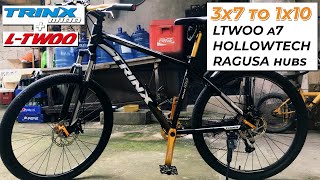 MTB BUDGET UPGRADE 3x7 to 1x10 CONVERSION | TRINX M100 + LTWOO A7 + HOLLOWTECH + RAGUSA HUBS