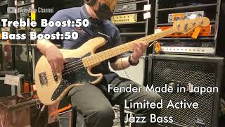【Ikebe B-Sound Check】Fender Made in Japan Limited Active Jazz Bass (Natural/Maple)【試奏動画】