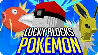 NOVEDAD! LUCKY BLOCKS POKÉMON | Sara, Exo, Gona y Luh en Minecraft