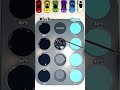 Mix 20% Black with 80% Cyan, and the result is amazing. #colormix #asrm #satisfying #colormixing