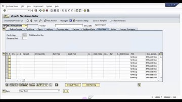 How to Default the Values in Purchase order at Header and Item level -SAP MM BAsic Videos