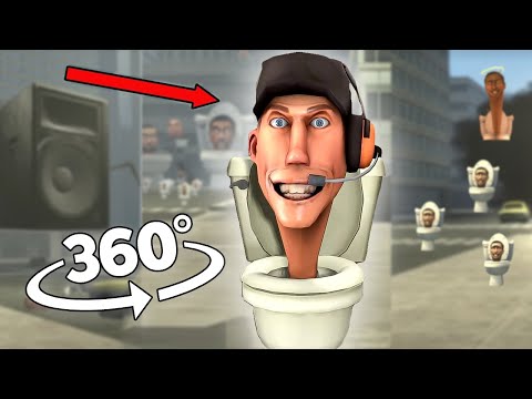 TF2 Skibidi Toilet Finding Challenge 360º VR Video