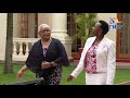 Margaret Kenyatta gives Rachel Ruto a tour of State House