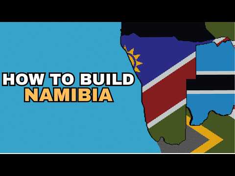 Namibia - World Flag Map Tutorial [Part 89] [Minecraft]