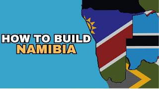 Namibia - World Flag Map Tutorial [Part 89] [Minecraft]