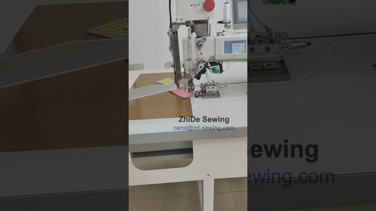 Automatic Collar and Cuff Topstitching Machine.