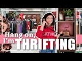 Thrift with me  vintage  second hand haul  leather jackets and vintage ceramics