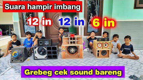 Ngeriii‼️6 in mampu ngimbangi 12 in.. batlle miniatur sound system