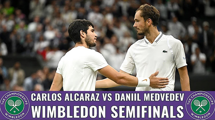 Daniil Medvedev vs Carlos Alcaraz | 2024 Wimbledon semifinals 🔴