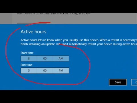 Windows 10 - Setting Active Hours & Adjust Restart Time hqdefault