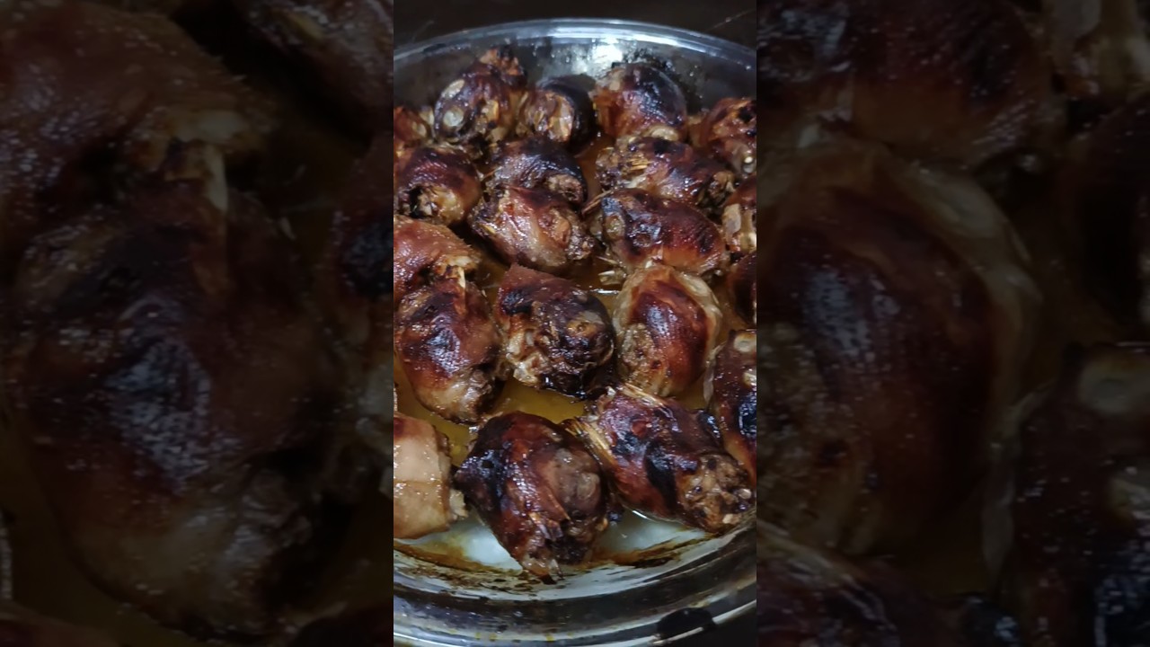 Delicious Chicken Head with BBQ Sauce #food #exoticfood #philippines