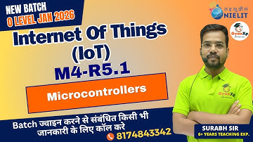 Microcontrollers | Internet of Things (IoT) |(M4-R5.1) |  Jan 2026  | GyanXp