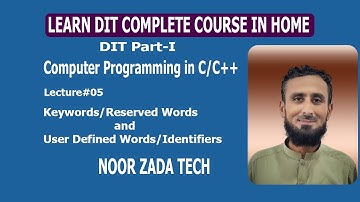 Keywords or Reserved Words and User defined Words or Identifiers | C/C++ Lecture #05