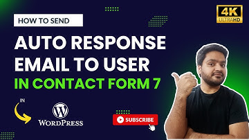 Contact Form 7 Auto Response Email Setup in English | WordPress Tutorials in English