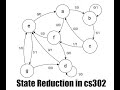 State Reduction in cs302, What is State Reduction in DLD, reduce States for a State diagram &circuit