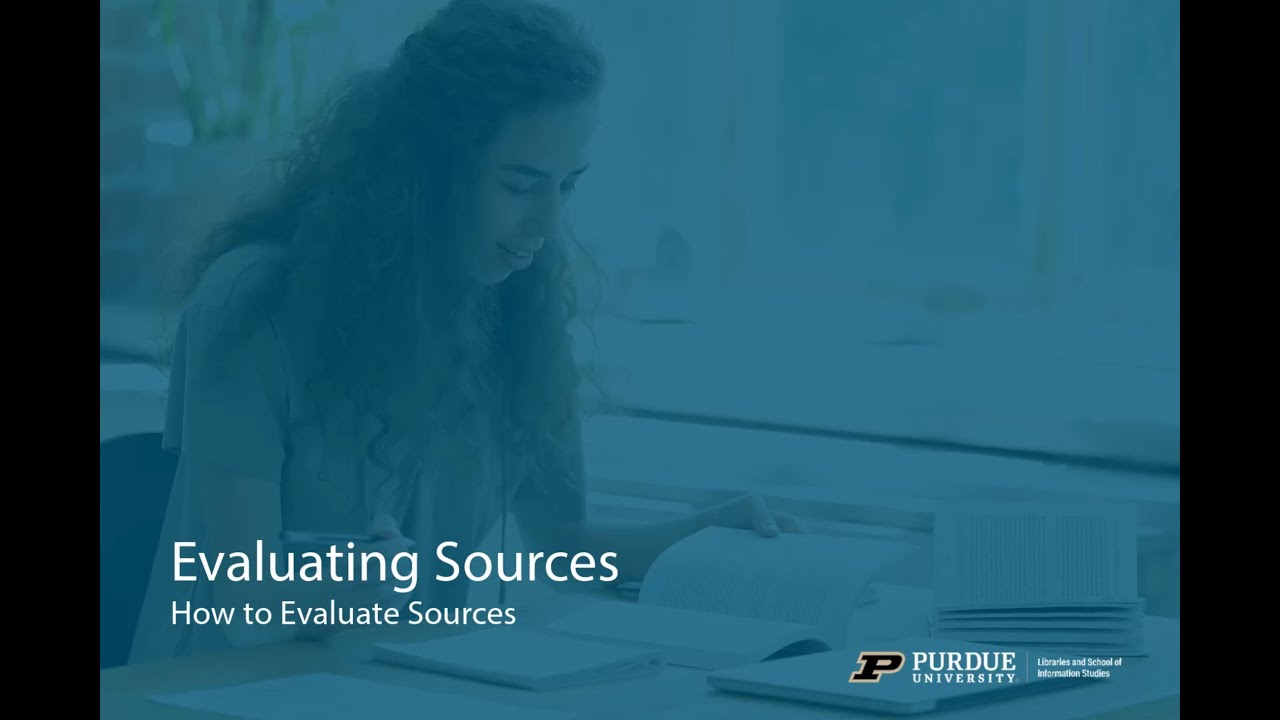 Evaluating Sources How To Evaluate Sources YouTube