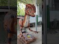 Animatronics #Velociraptor Head at Factory, Decorated #DinosaurHead