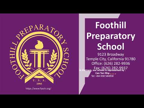 FOOTHILL PREPARATORY SCHOOL-CALIFORNIA