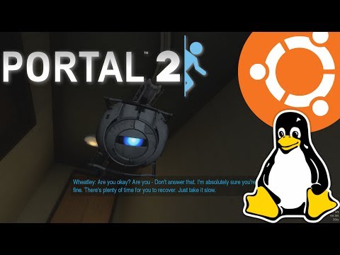 Portal 2 Gameplay on Ubuntu Linux (Native)