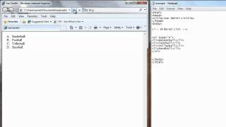 Lesson 6: Ordered Lists HTML