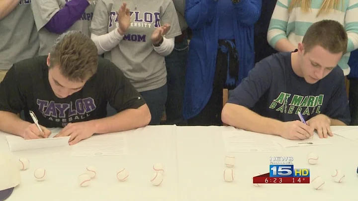 Ben Yurkanin & Tom Filus of Canterbury sign to pla...