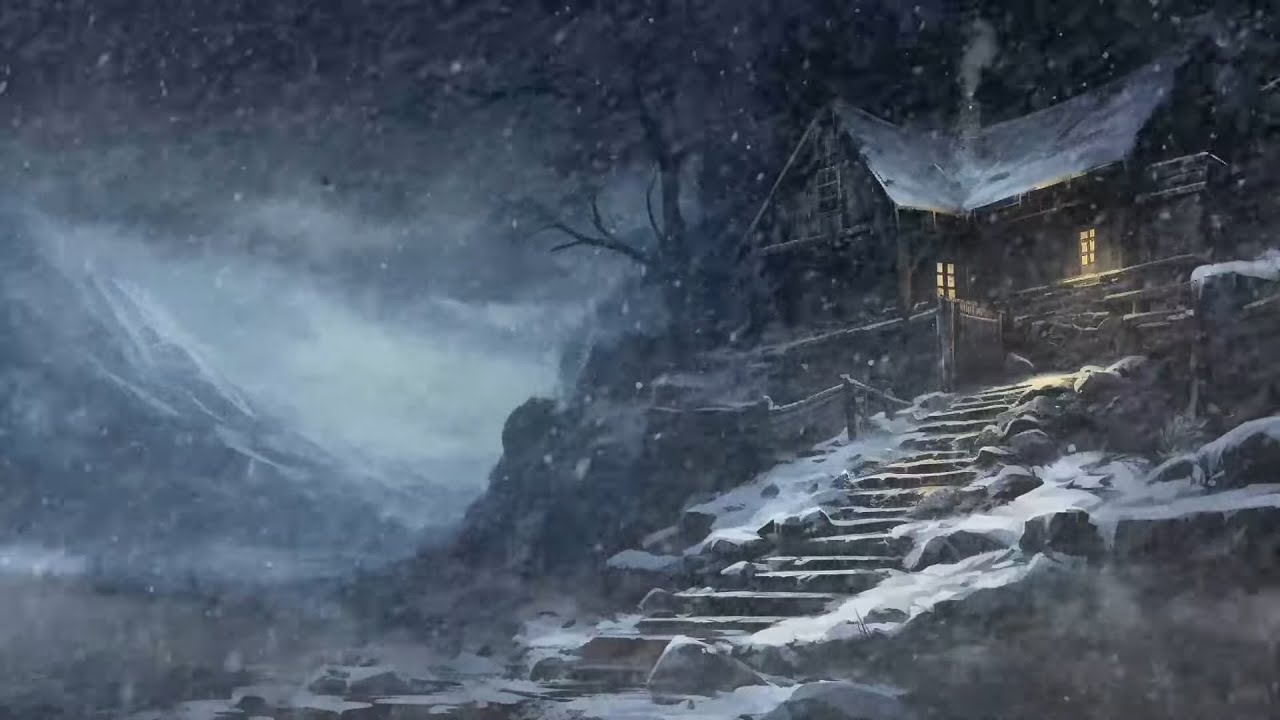 Strong Winds & Loud Blowing Snow for Deep Sleep ️Intense Blizzard ...