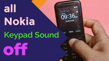 How to turn off keypad sound on nokia - Nokia 5310