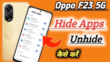 How to hide apps in Oppo f23 /Oppo f23 app hide/app hide setting