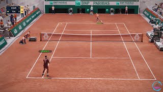 Top Spin 2k25 gameplay update 1.07 - Frances Tiafoe vs. Andy Murray - Roland Garros - PC