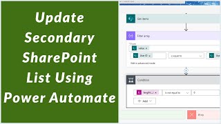 Update Secondary SharePoint list using Power Automate when new item is created or existing modified screenshot 5