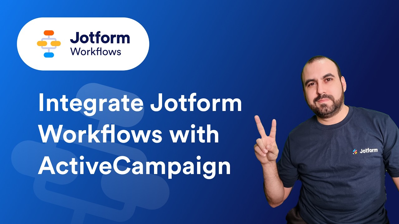 How to Integrate Jotform Workflows with ActiveCampaign - YouTube