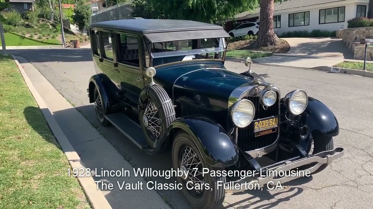 1928 Lincoln Willoughby 7 Passenger Limousine - YouTube