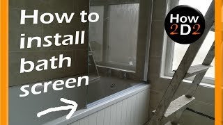 How to install bath screen door       Half framed shower door installation