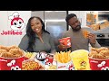 Americans Try Jollibee For The First Time! (Chickenjoy, Yum Burger, Burger Steak, Jolly Spaghetti)