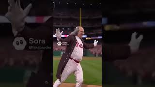 Ben Franklin launches a home run #sora#sora2#ai#aivideo#aishorts#homerun#benfranklin#shorts#fyp#fy