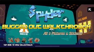 Spyder -  Bugged Out Full Walkthrough with All Pictures and Stickers [Apple Arcade]