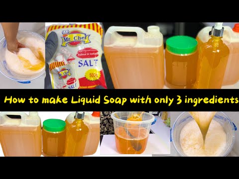 How to Make Liquid Soap at Home With Only 3 Things - A Small Business Startup with Little Capital