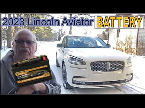 2023 Lincoln Aviator – Replace Battery and open hood