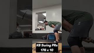 196# Kettlebell Swings with Rogue Power Pin 196# Kettlebell Swings with Rogue Power Pin