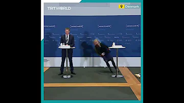 Denmark official faints during Covid-19 conference