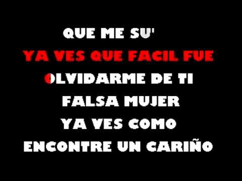 falsa mujer claudio vallejo karaoke - YouTube